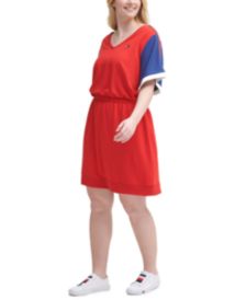 Plus Size Colorblocked Logo Sneaker Dress