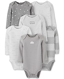 Baby Neutral 6-Pack Long-Sleeve Bodysuits