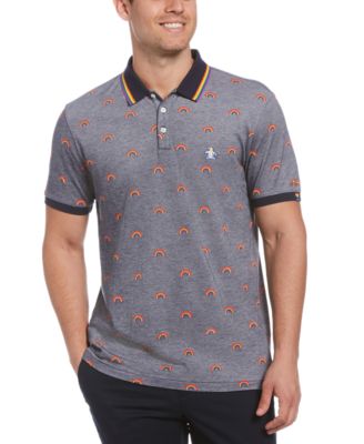Pride Rainbow Tipped Collar Polo Shirt 