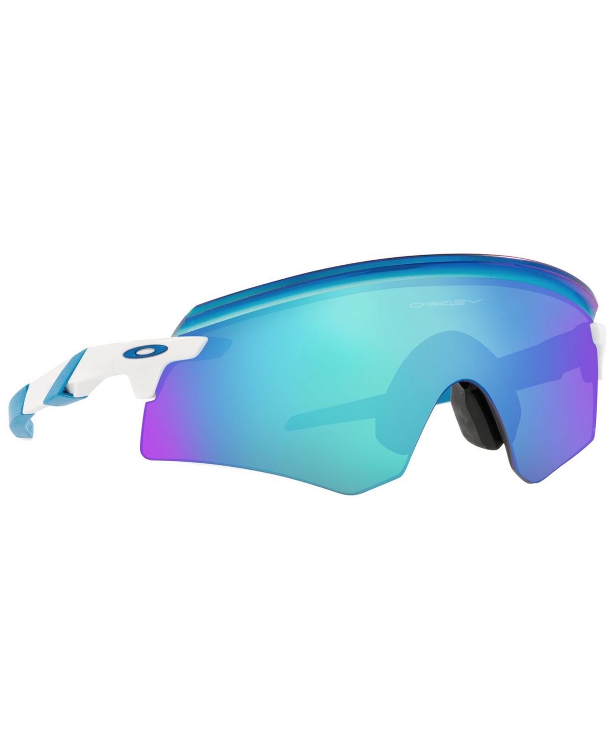 Oakley Men's Encoder Sunglasses, Oo9471 36 In Polished White,prizm Sapphire