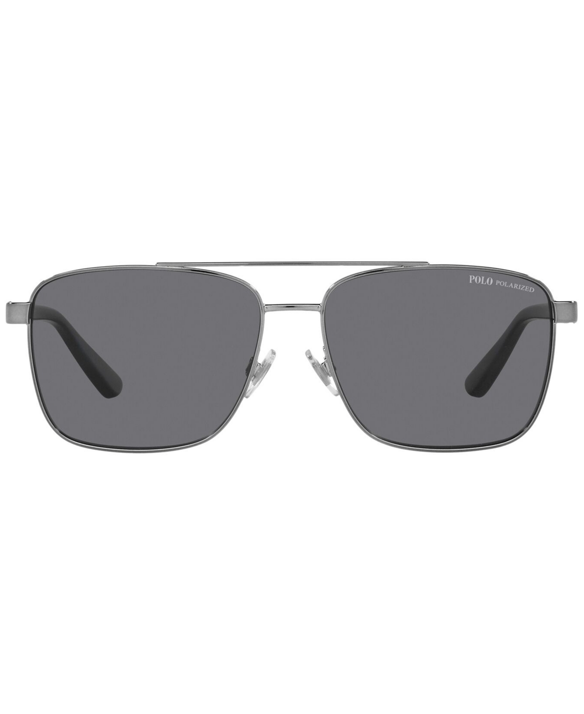 Polo Ralph Lauren Men's Polarized Sunglasses, Ph3137 In Shiny Gunmetal,polar Grey