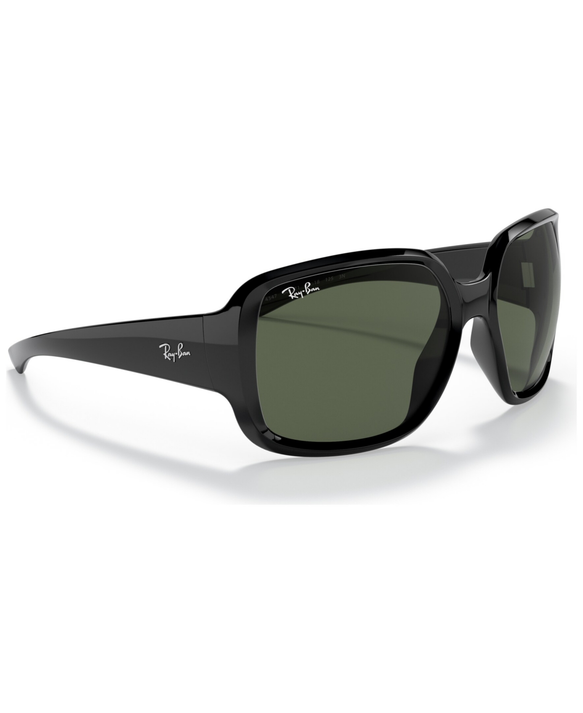 Shop Ray Ban Unisex Sunglasses, Rb4347 60 In Black,dark Green