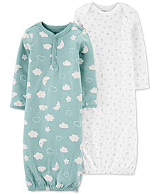 Baby Boys or Girls 2-Pack Sleeper Gowns