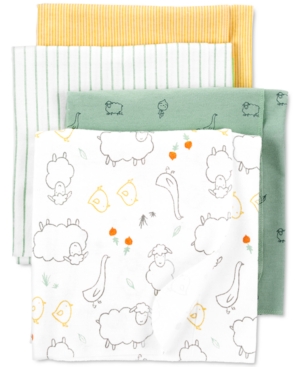 Carter's Baby 4-Pk Cotton Receiving Blankets