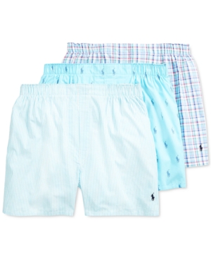 Polo Ralph Lauren Men's 3-Pack Woven Boxers