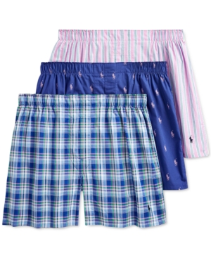 Polo Ralph Lauren Men's 3-Pack Woven Boxers
