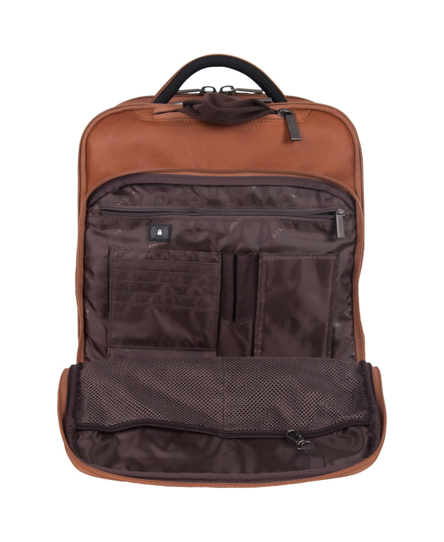 Full-Grain Colombian Leather 16" Laptop Tablet Travel Backpack