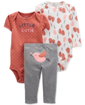 Carter's Baby Girls 3-Pc Bird Little Character Set