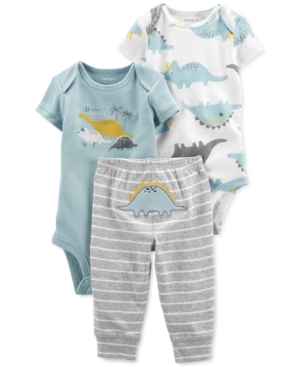 Carter's Baby Boys 3-Pc Dinosaur Little Character Set