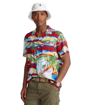 Polo Ralph Lauren Men's Classic-Fit Tropical Camp Shirt