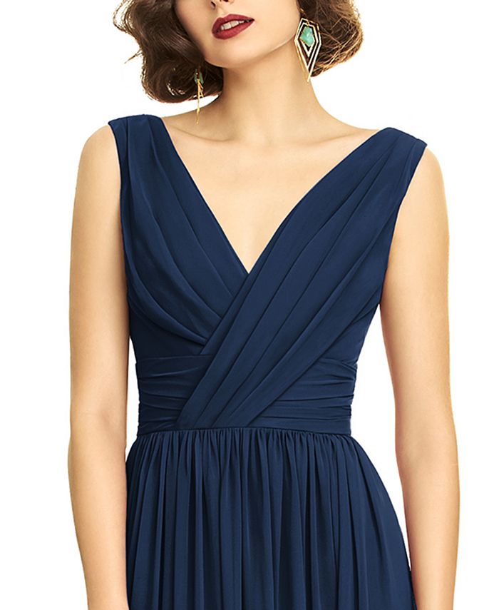 Dessy Collection Shirred Chiffon Gown & Reviews - Dresses - Women - Macy's