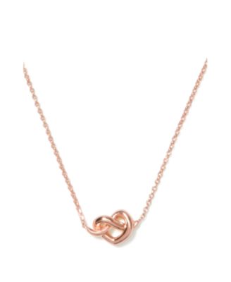 kate spade new york - LOVES ME KNOT MINI PENDANT  SILVER