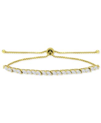 Cubic Zirconia Marquise Bolo Bracelet, Created for Macy's