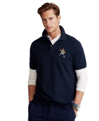 Levis MLB New York Yankees Blue White Long Sleeve Polo Shirt