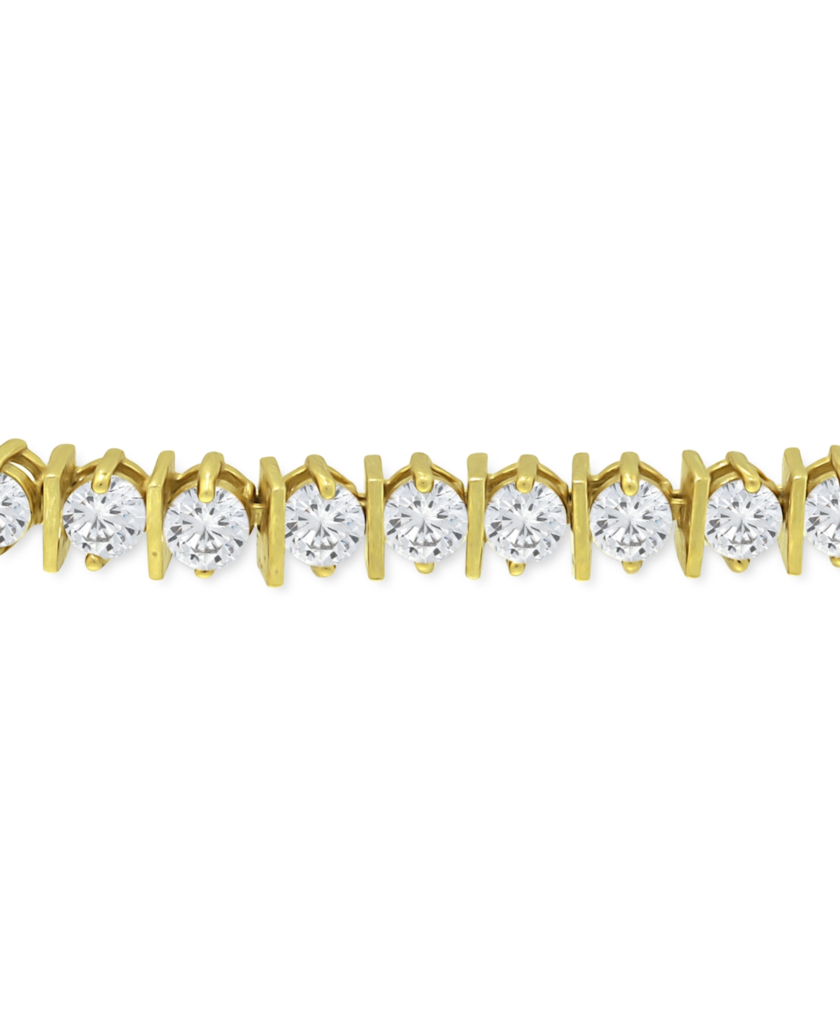 Giani Bernini Cubic Zirconia Bolo Bracelet, Created For Macy's In Yellow