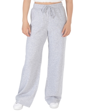 Hippie Rose Juniors' Raw-Hem Sweatpants
