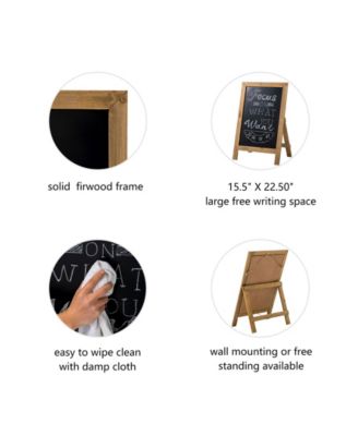 Farmhouse Wood Chalkboard Hanging or Standing Decor