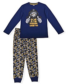 Big Boys 3 Piece Level Up Pajama Set with Socks