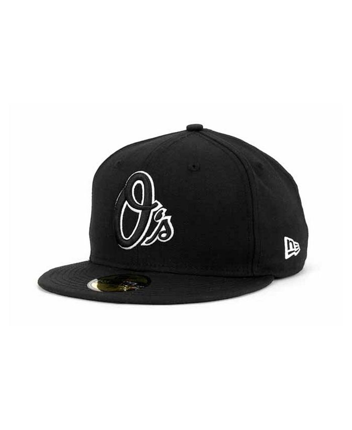 New Era Baltimore Orioles Black and White Fashion 59FIFTY Cap - Macy's
