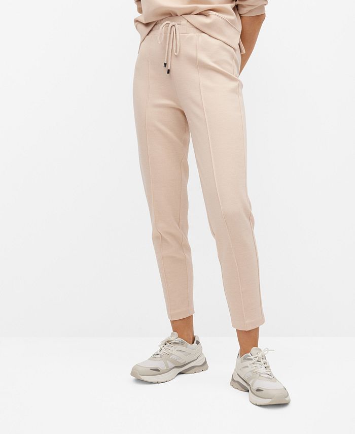 mango drawstring trousers