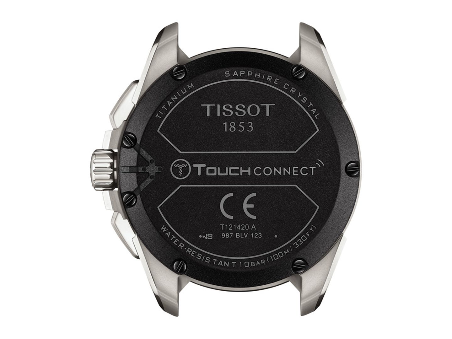Мужские часы Tissot Swiss T-Touch Connect Solar Titanium Bracelet Smart Watch 48mm — фото 3