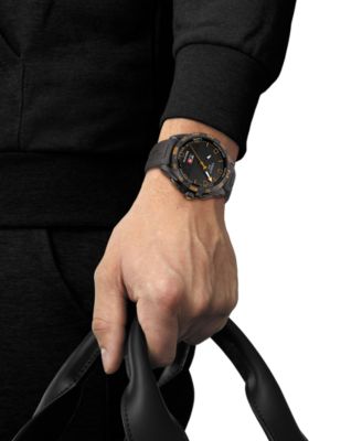 Men's Swiss T-Touch Connect Solar Black Rubber Strap Smart Watch 48mm