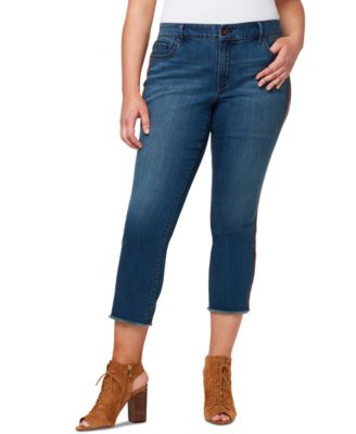 Jessica Simpson - Plus Size Arrow Straight Denim Capris