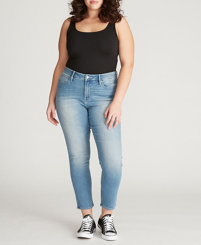Vigoss Trendy Plus Size Marley Mid Rise Skinny Jeans & Reviews - Jeans ...