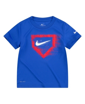 Nike Toddler Boys Swoosh Chalk Home Plate Short Sleeve T-shirt