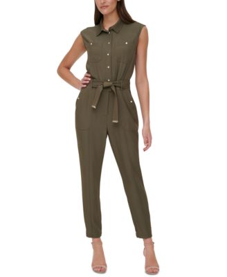 tommy hilfiger green jumpsuit