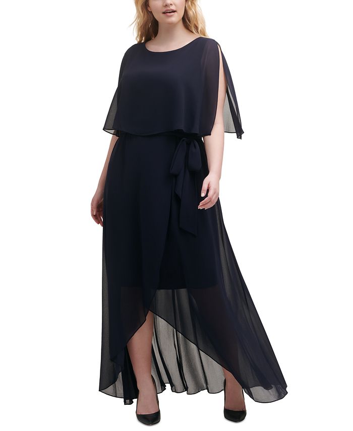Jessica Howard Plus Size Popover Maxi Dress Macy s