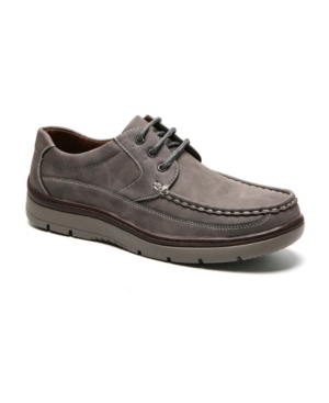 Shop Aston Marc Men's Lace-up Comfort Casual Shoes In Gray