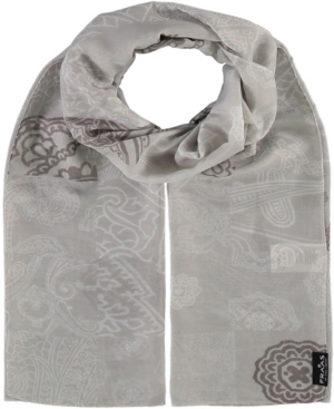 V Fraas Women's Patchwork Paisley Scarf In Taupe