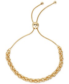 Gold-Tone Link Torsade Slider Bracelet, Created for Macy's