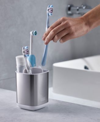 EasyStore™ Steel Toothbrush Caddy