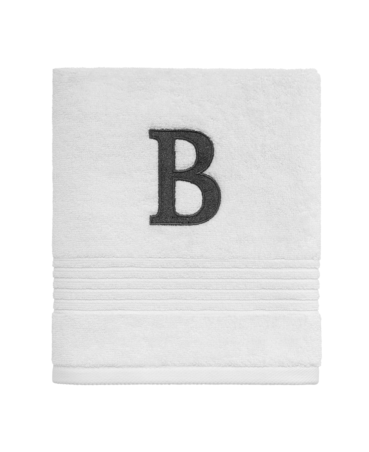 Avanti Block Monogram Initial Hand Towel Bedding