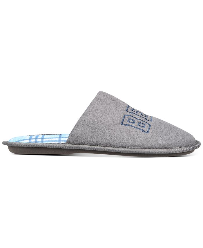 Club Room Men's Best Dad Embroidered Slippers, Created for Macy's - Macy's