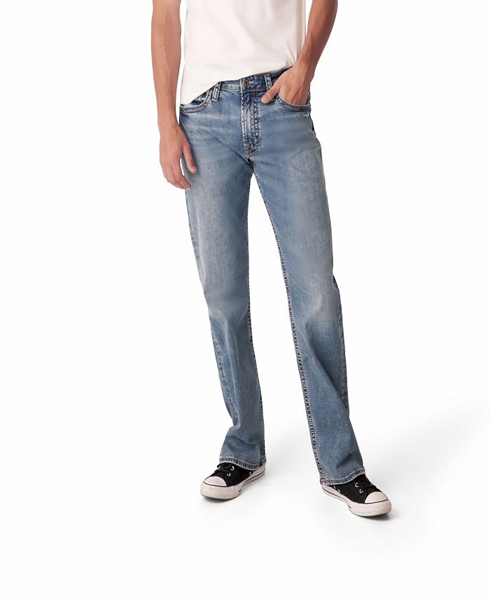 Silver Jeans Co. Men's Zac Relaxed Fit Straight Leg Jean - Macy's