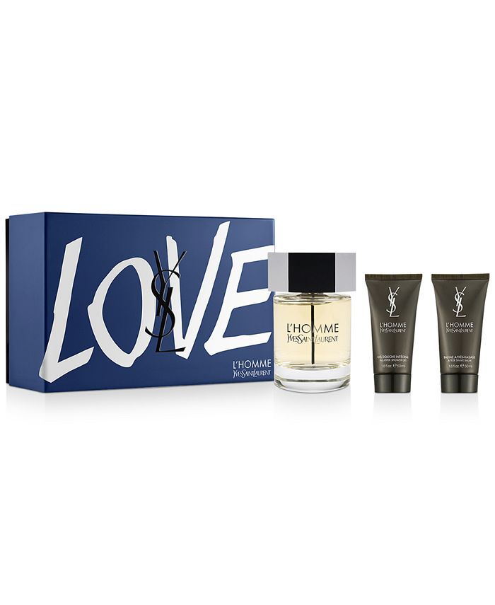 Yves Saint Laurent Men's 3Pc. L'Homme Eau de Toilette Gift Set Macy's