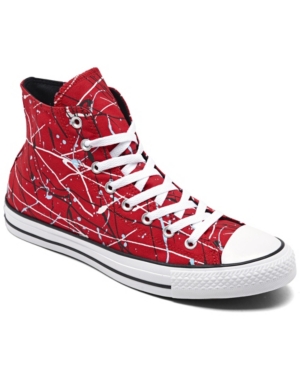 CONVERSE MEN'S CHUCK TAYLOR ALL STAR PAINT SPLATTER HIGH TOP CASUAL SNEAKERS FROM FINISH LINE