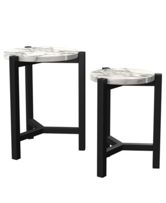 Heritiga Round Nesting Table, Set of 2