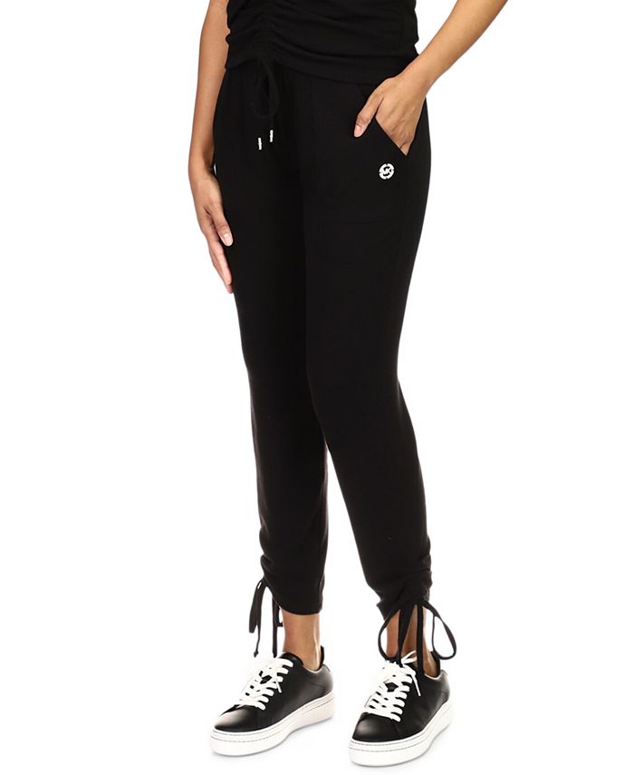 michael kors leather joggers