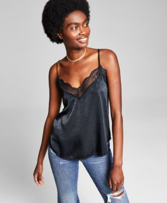 And Now This - Lace-Trim Tank Top