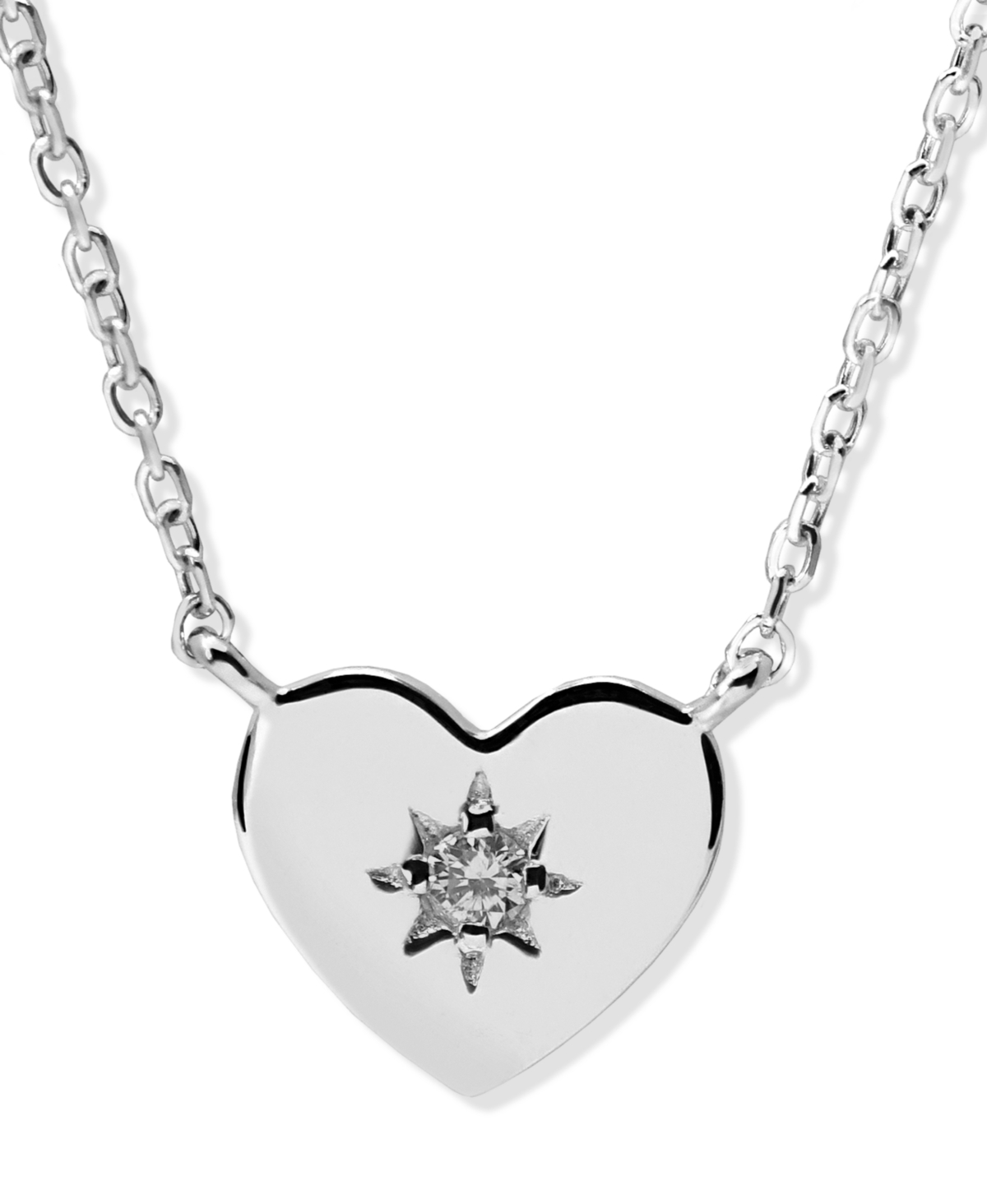 Jac+Jo by Anzie Icon Vintage Star Heart Pendant - Clear