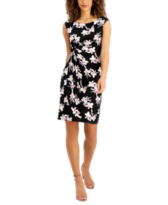 Connected - Petite Side-Tab Ruched Sheath Dress