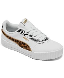 Women's Carina Animal Mix Platform Casual Sneakers from Finish Line