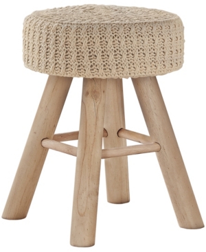 Ottoman Footrest with Wooden Legs