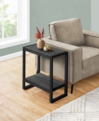 Side Table with 2 Shelves