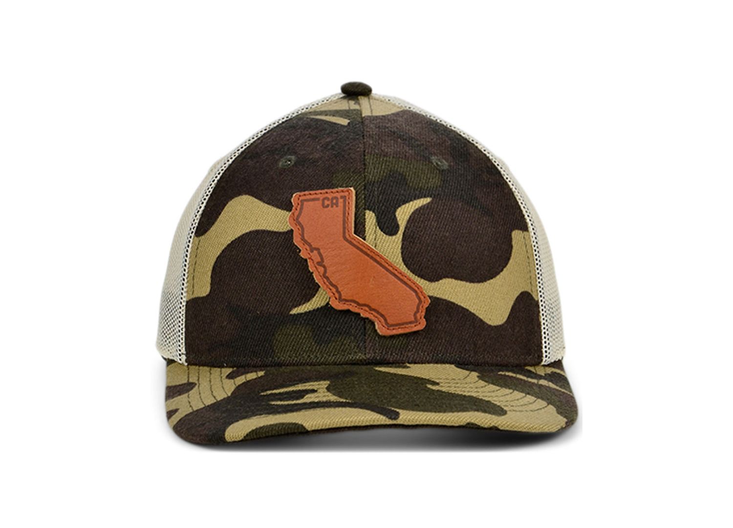 Local Crowns CALIFORNIA Woodland State Patch Curved Trucker Cap