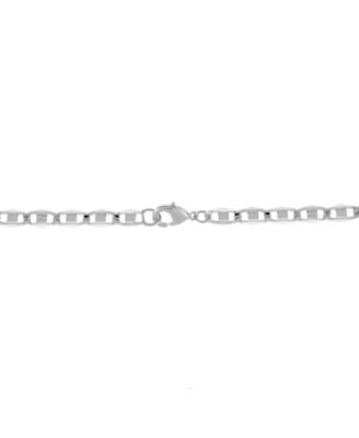 Mariner 18" Chain Necklace in Silver Plate or Gold Plate